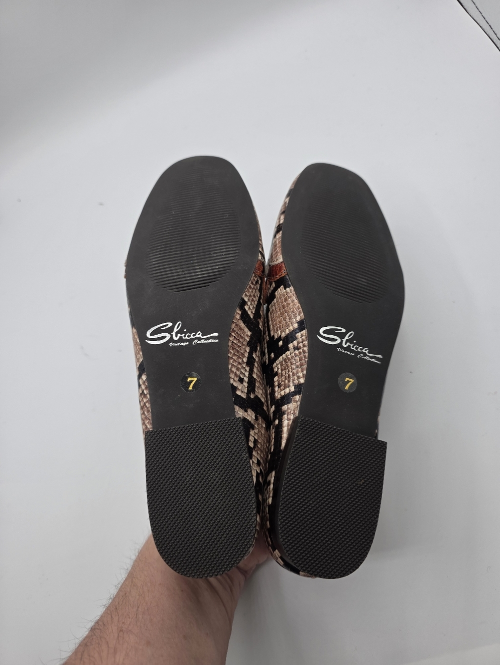 Sbicca Women's Nisland Driving Style Leather Loafer Size 7 NEW Going Out Snake - Picture 9 of 10